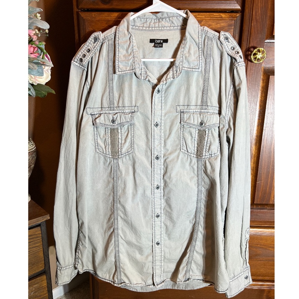 🖤 BAR III men’s long sleeve button up shirt